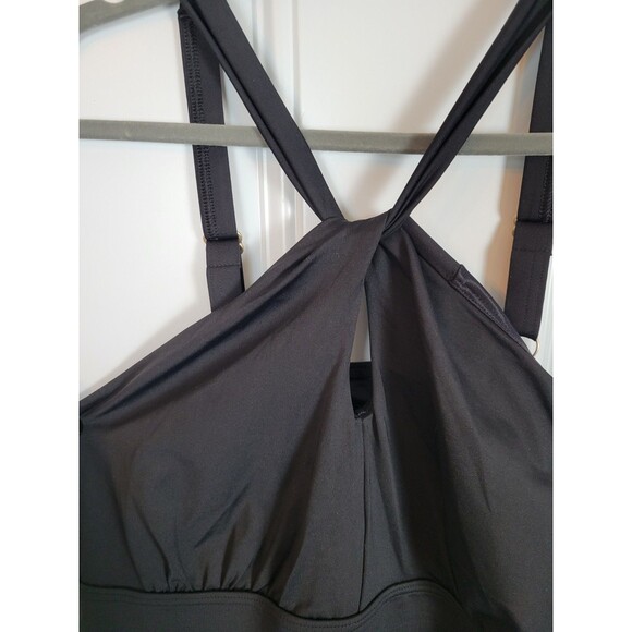 NWT Lands' End Plus Size Chlorine Resistant High Neck Multi Way Tankini Size 18 - Picture 3 of 5